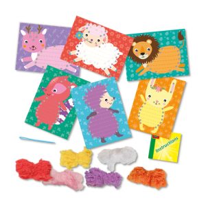 SES Creative – Fluffy dieren borduren