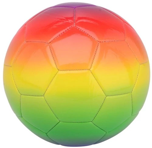 Outdoor Fun - Voetbal (kunstleder) Regenboog
