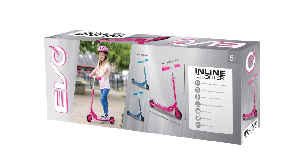 EVO Inline Scooter - roos - Afbeelding 4