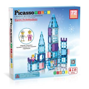 Picasso Tiles – Thema ijswinter met 2 karakters 72 delig. 3+. PT72