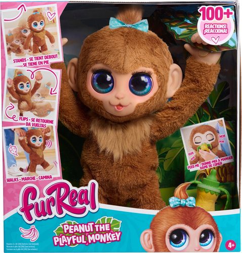 FurReal - Peanut the Monkey. 4+. 6xLR06 Excl. 47028113 - Afbeelding 5