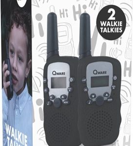 Qware Walkie Talkie Set – Zwart