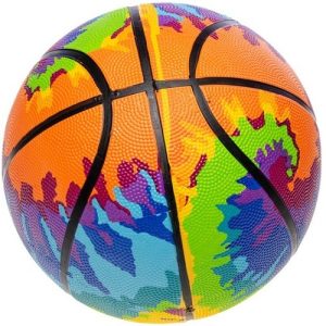 Basketbal NO. 7 met verfspatten