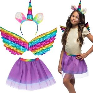 Set Eenhoorn (Diadeem,Vleugels & tutu)