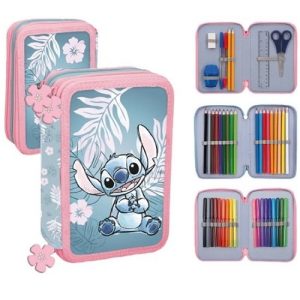 Stitch Gevulde pennenzak “Blue Hawaï”