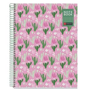 Notitieboek A4 “Nature” geruit 5mm Geruit 80blz 90gr – Cactus