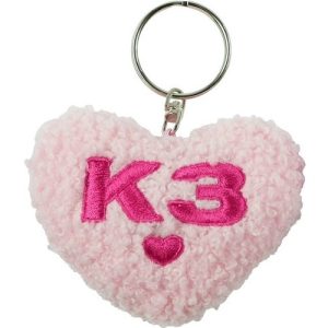 K3 sleutelhanger pluchen hart