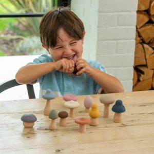 Tickit Silisoft – Paddenstoelen Set (Aarde Kleuren)