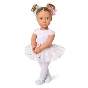 Pop 45cm – ballet Kassia met regenboog outfit