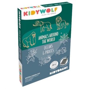 Kidywolf Kidydraw – Dieren over de hele wereld & Oceanen en Piraten