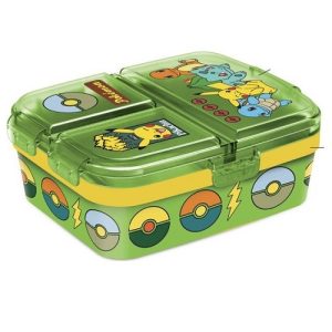 Pokemon Multi compartment Lunchbox – Green Forest