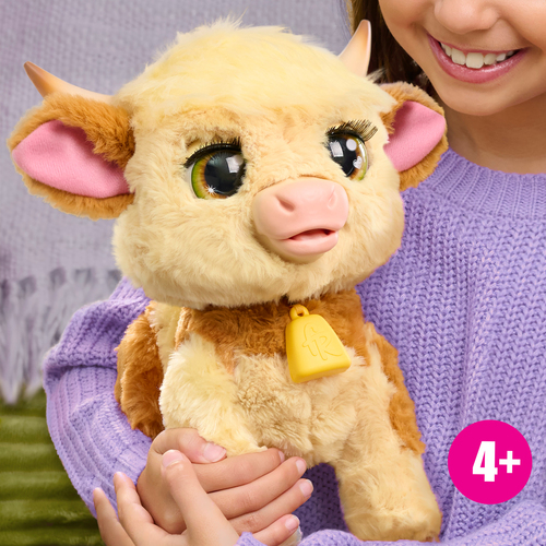 FurReal Maggie de Koe - Interactieve pluchen Knuffel - Afbeelding 4