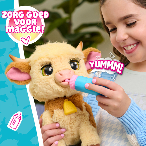 FurReal Maggie de Koe - Interactieve pluchen Knuffel - Afbeelding 6