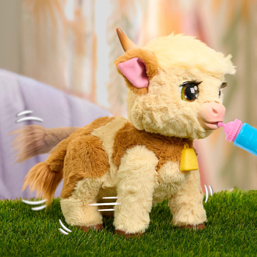FurReal Maggie de Koe - Interactieve pluchen Knuffel - Afbeelding 10