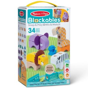 Melissa & Doug Blockables Safari Play Set 34st