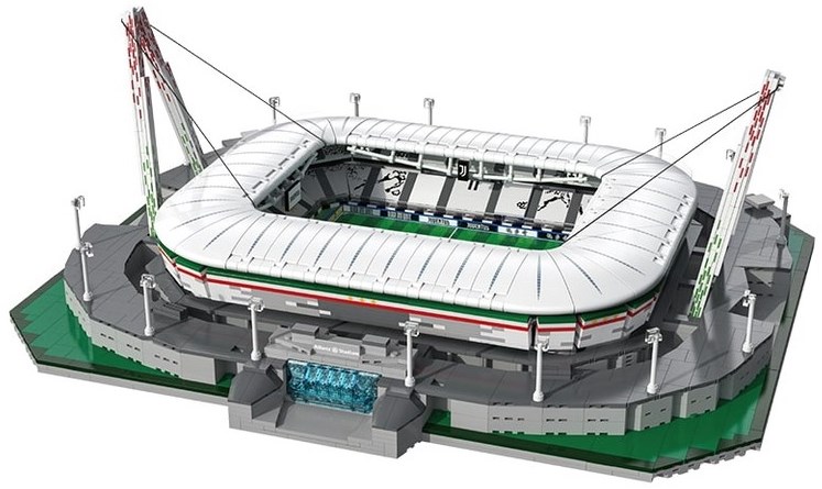 CADA gebouwen - Allianz Stadium - Turin - 3638stuks - Afbeelding 2