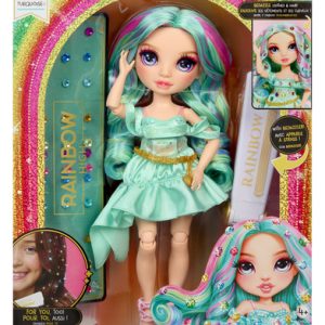 Rainbow High Be Dazzling-modepop – Céline Turquoise (groenblauw)