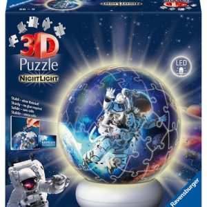 3D Puzzle Nightlight Astronauts in space