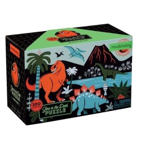 Mudpuppy Puzzel DINOSAURS glow in the dark 100 stuks