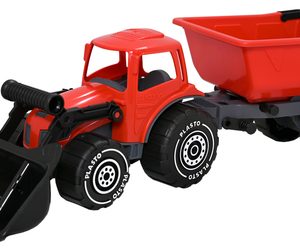PLASTO Tractor with frontloader & trailer 56,5cm
