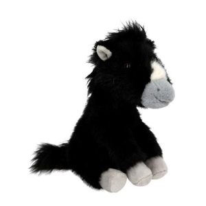 Miss Melody knuffel paard zwart 20 cm