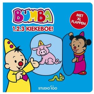 Bumba kartonboek met XL flappen”1.2.3. kiekeboe”