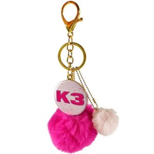 K3 sleutelhanger pompon