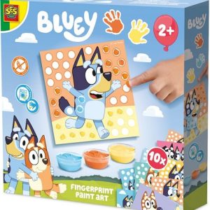 SES Bluey – Vingerafdruk verf kunstwerk