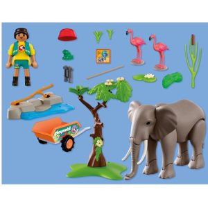 Playmobil – Olifant met dierenverzorger