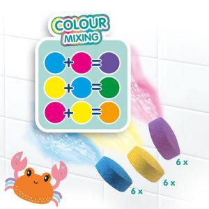 Badkleurtabletten 18st – Kleuren mengen Krab