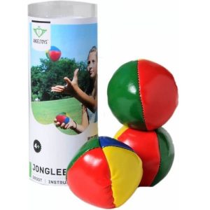 Jongleerballen (Ø 5cm) in koker – 3stuks