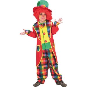 Kostuum Clown Appie met Hoed – maat 128