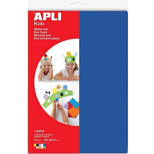 APLI Kids Schuimrubber 300x200x2mm (10 vellen) - assorti