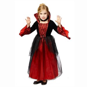 Kostuum Prinses rood/zwart – maat 128