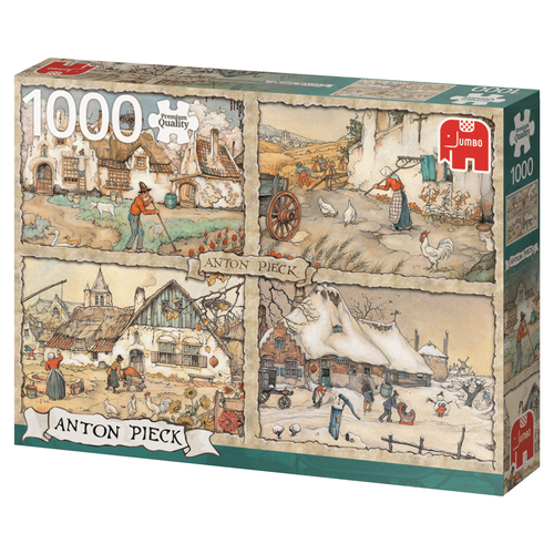 Jumbo Puzzel (1000stuks) - Anton Pieck - 4 Seasons - Afbeelding 3