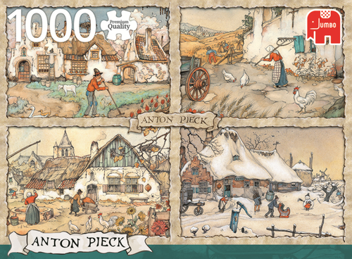 Jumbo Puzzel (1000stuks) - Anton Pieck - 4 Seasons - Afbeelding 4