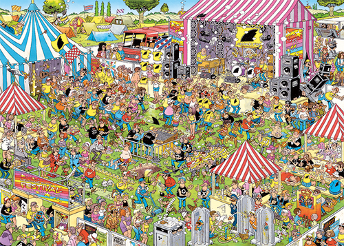Jan van Haasteren - Popfestival (1000stuks) - Afbeelding 2