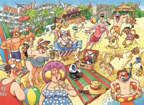 Wasgij Original 24: Een heel fijne vakantie! (1000 stukjes) - Afbeelding 2