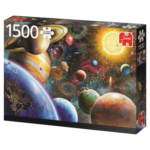 Jumbo Puzzel 1500stuks Planeten in de ruimte - Afbeelding 3