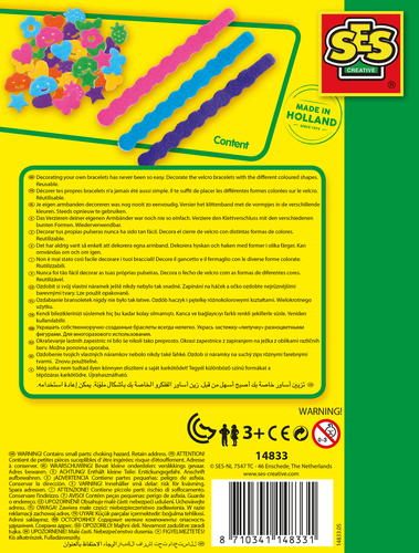 SES Creative - Klittenband armbanden - Afbeelding 6