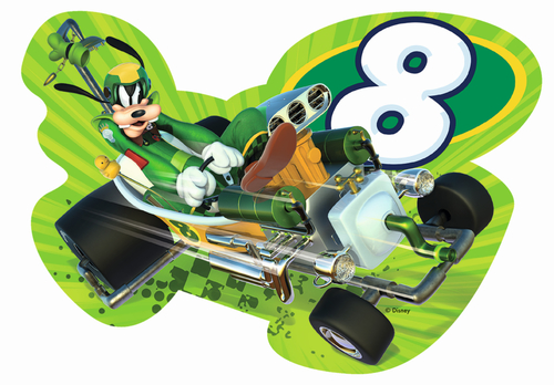 Jumbo - Vormenpuzzel 4-in-1 (14/16/18/20stuks) - Disney Mickey Racers - Afbeelding 5