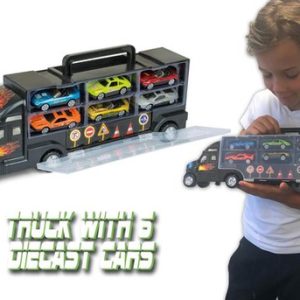 Truck opbergkoffer + 6 auto’s
