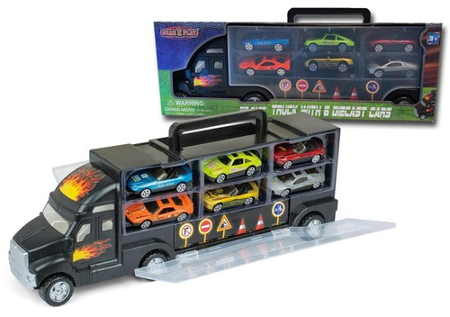 Truck opbergkoffer + 6 auto's - Afbeelding 3