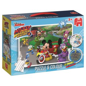 Disney Mickey and the Roadster Racers – Puzzel & Kleur Medium