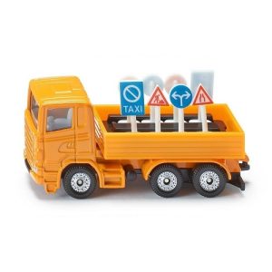 Siku Vrachtwagen met verkeersborden