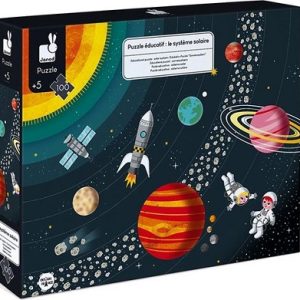 Janod – Educatieve puzzel (100stuks) – Zonnestelsel