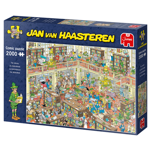 Jan van Haasteren - De bibliotheek (2000stuks) - Afbeelding 5