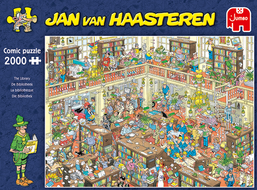 Jan van Haasteren - De bibliotheek (2000stuks) - Afbeelding 6