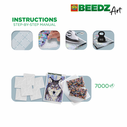 SES Creative - Beedz Art - Wolf - Afbeelding 3