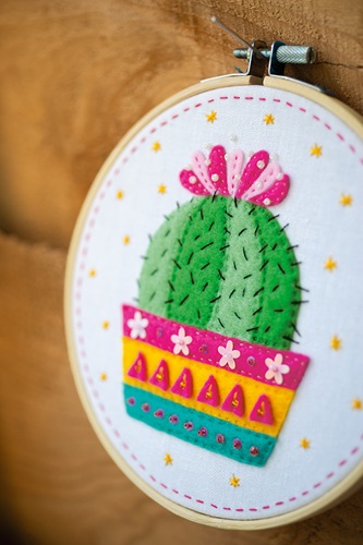 Knutselkit met vilt - Cactus - Afbeelding 2